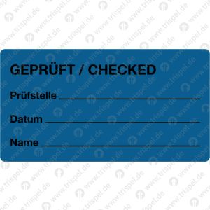 GEPRÜFTPrüfstelle, Datum, Name