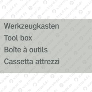 Werkzeugkasten, 4-sprachigD, E, F, I