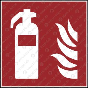 Feuerlöscher (F001) -langnachleuchtend- (Symboldarstellung nach DIN EN ISO 7010:2012-10)