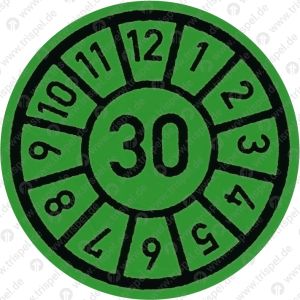 Prüfplakette 30