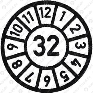 Prüfplakette 32