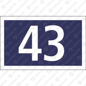 Türkennzeichnung 43