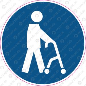Rollator bzw. fahrbare Gehhilfe
