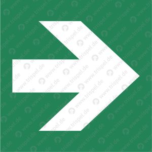 Richtungspfeil - Symbol nach DIN ISO 3864-3:2012-11 • Typ D- langnachleuchtend -
