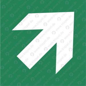 Richtungspfeil diagonal - Symbol nach DIN ISO 3864-3:2012-11 • Typ D- langnachleuchtend -