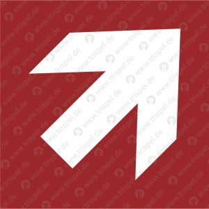 Richtungspfeil diagonal - Symbol nach DIN ISO 3864-3:2012-11 • Typ D- langnachleuchtend -