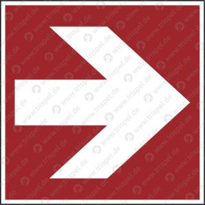 Richtungspfeil - Symbol nach DIN ISO 3864-3:2012-11 • Typ D- langnachleuchtend -