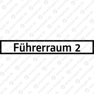 Führerraum 2 (Anbringung im Führerraum)