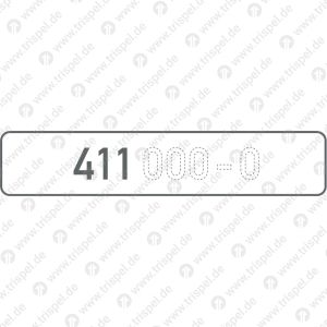 Wagennummer 411 an Klappen für ICTvariabel